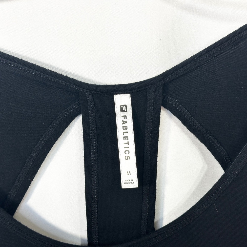 Fabletics Medium Claudia Maxi Dress Solid Black K… - image 7